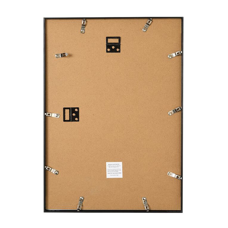 Living & Co Platinum Metal Certificate Frame Black A3, , hi-res