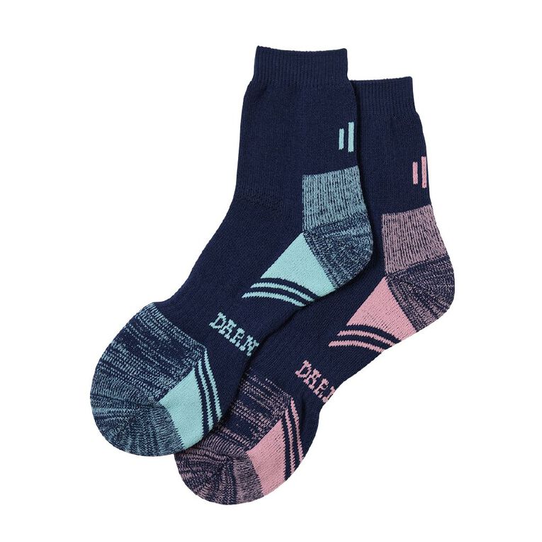 Darn Tough Women's Steelcap Boot Socks 2 Pack, Navy, hi-res