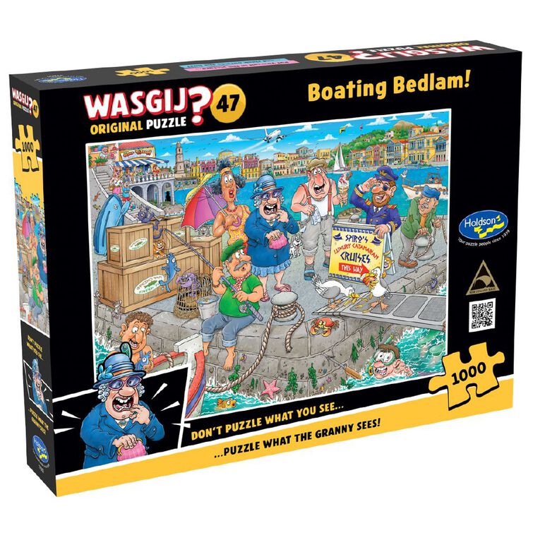 Wasgij Original Boating Bedlam 1000 Piece Assorted, , hi-res