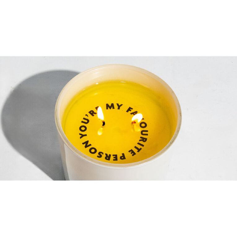 Living & Co Hidden Message Candle Blood Orange & Grapefruit Orange 250g, , hi-res