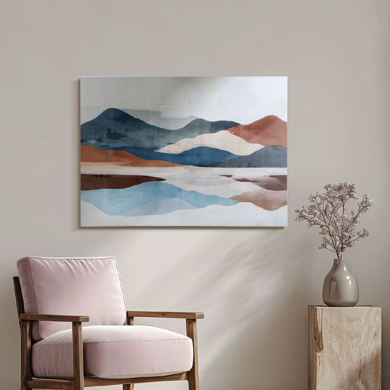 Happy Frames Wall Art Canvas Rustic Reflections 97x70cm, , hi-res