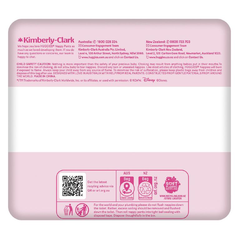 Huggies Ultra Dry Nappy Pants Walker Girl Size 5 12-17kg 13 Pack, , hi-res