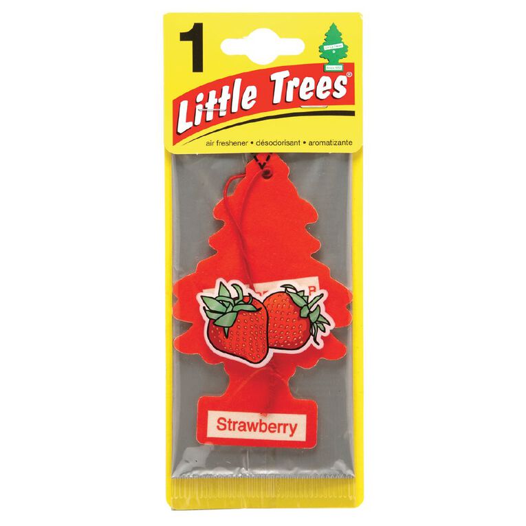 Little Trees Hanging Car Air Freshener Strawberry, , hi-res