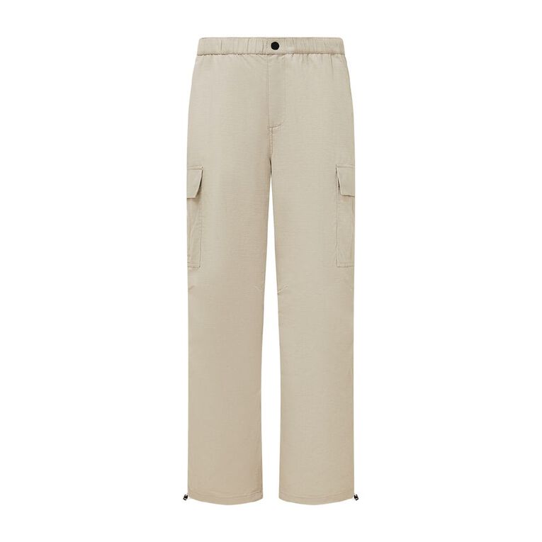 Garage Men's Pants Relaxed Elastic Waist, Brown Light, hi-res