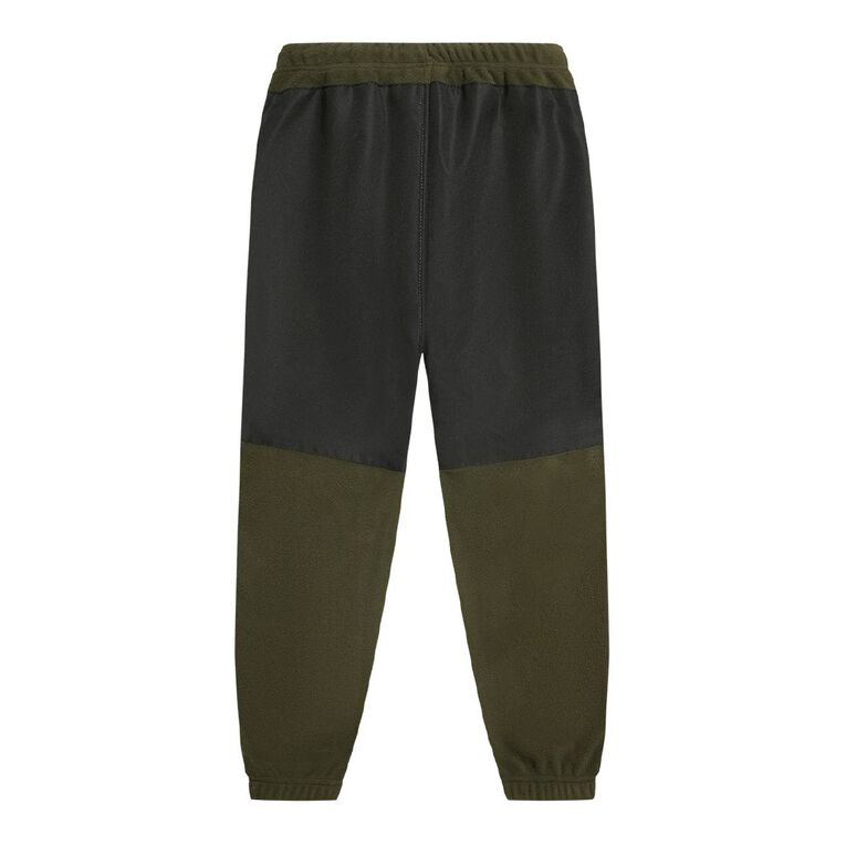 Back Country Kids' Fleece Spliced Pants, Green Dark, hi-res