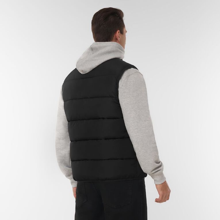 H&H Men's Puffer Vest, Black, hi-res