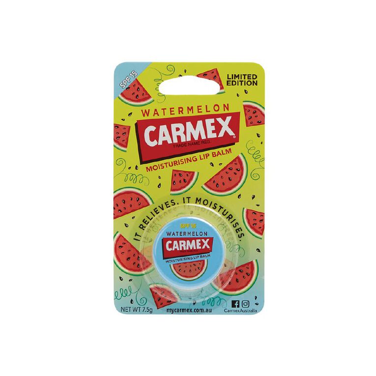 Carmex Moisturising Watermelon Lip Balm, , hi-res