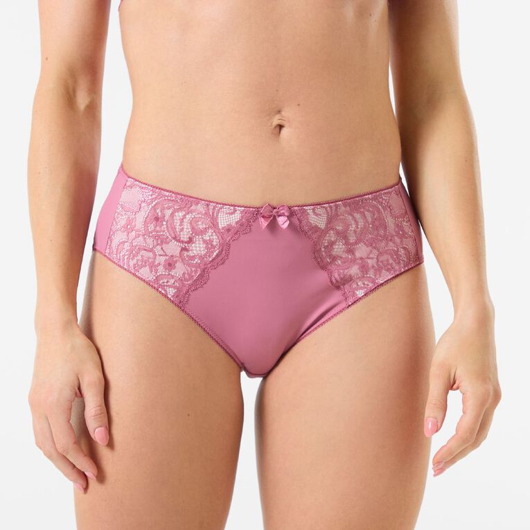 H&H Women's Florence Bikini Briefs, Pink Mid, hi-res