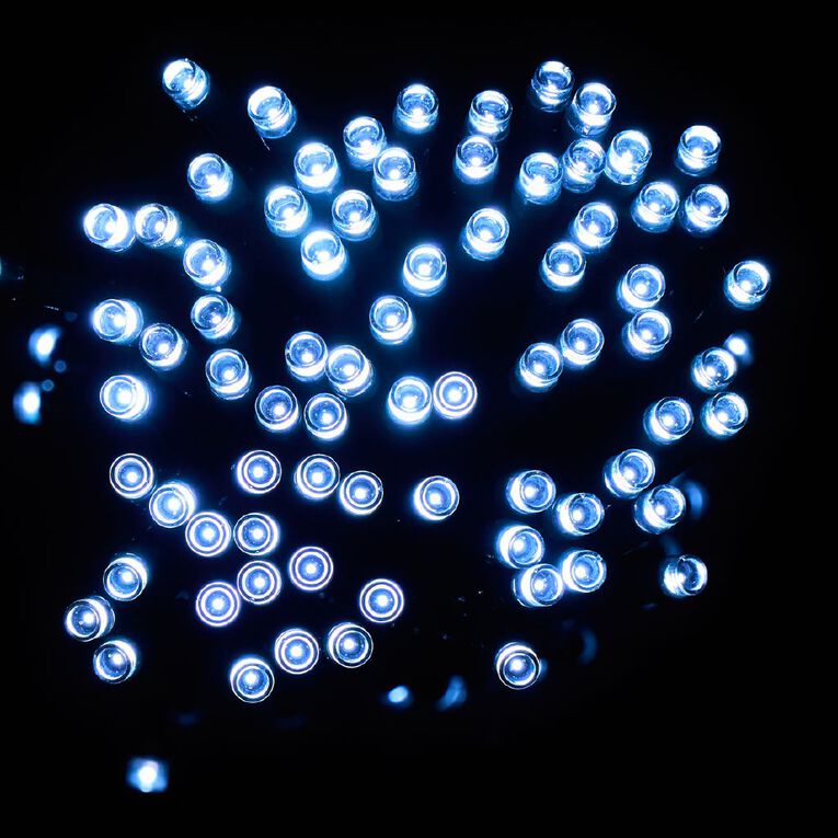 Wonderland Christmas Solar String Lights Cool White 11.9m, , hi-res