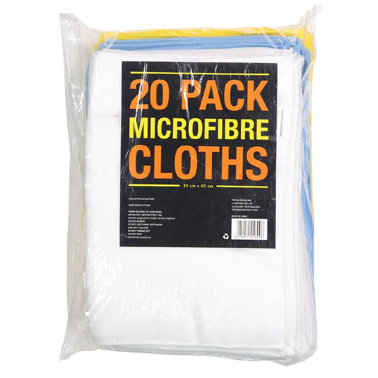 Microfibre Cloths Assortment 20 Pack, , hi-res