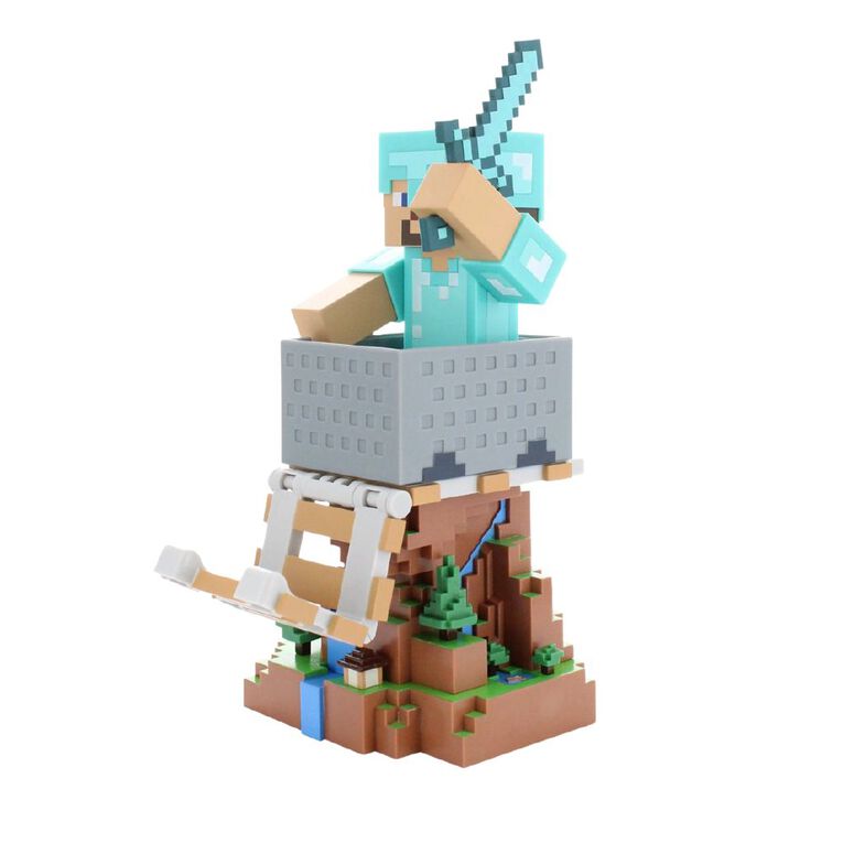 Cable Guys Minecraft Steve Diamond Armour, , hi-res