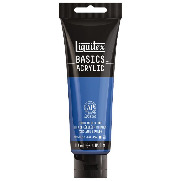 Liquitex Basics Acrylic 118ml Cerulean Blue Hue, , hi-res