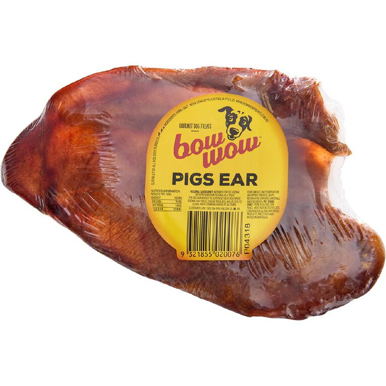 Bow Wow Bow Wow Pig Ear Gourmet Dog Treats The Warehouse