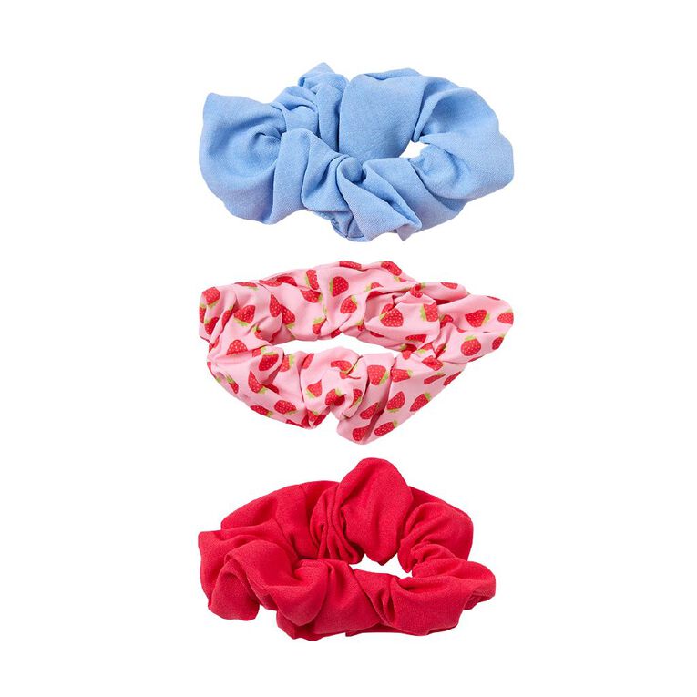Poppi Mini Scrunchie Pink 3 Pack, , hi-res
