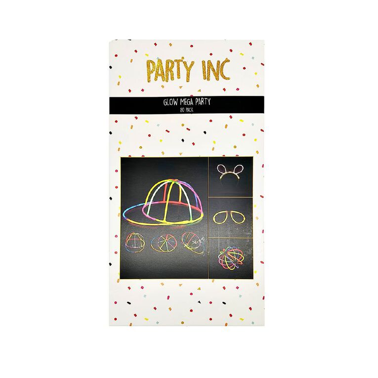 Party Inc Glow Mega Party 80 Pack, , hi-res