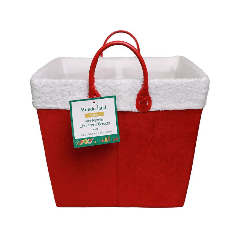 Wonderland Rectangle Basket HOHO Red, , hi-res