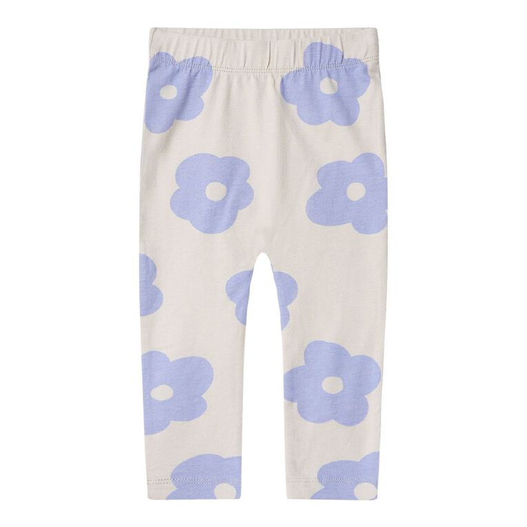 Young Original Babies' Print Leggings 3 Pack, Brown Light FLOWER, hi-res