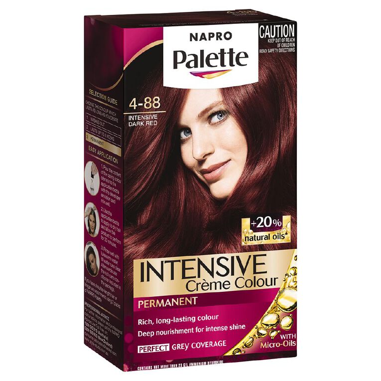 Napro Palette Hair Colour Dark Red 4-88 Red Dark, , hi-res