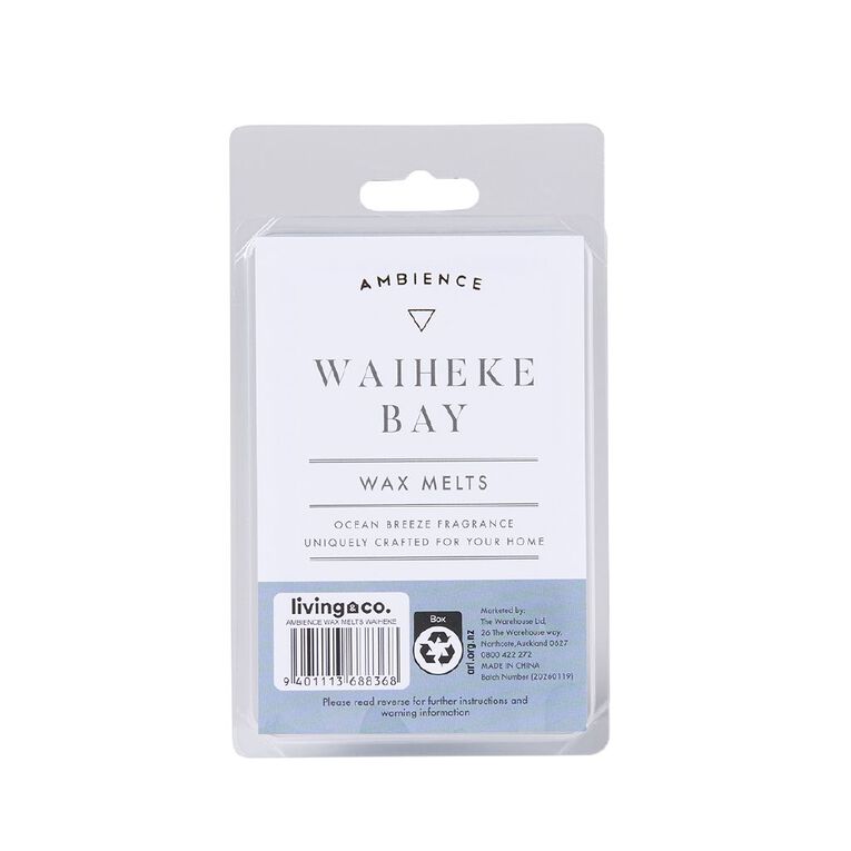 Living & Co Ambience Scented Wax Melts Waiheke Bay, , hi-res