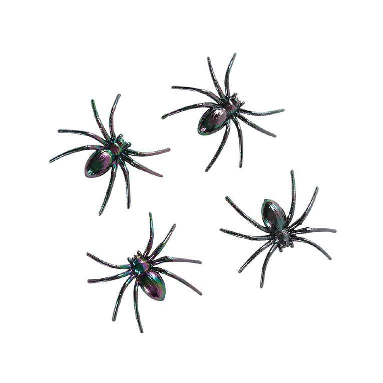 Scarehouse Oil Slick Spiders 4 Pack, , hi-res