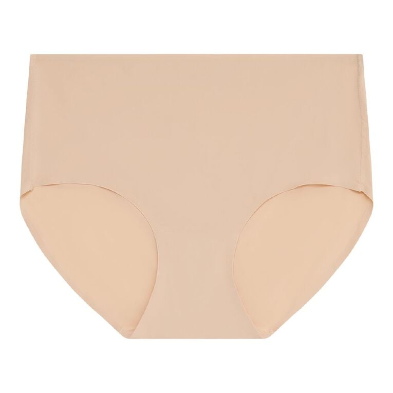 H&H Women's Micro No Show Full Briefs, Cream H&H Women's Micro No Show Full Briefs, Cream, hi-res