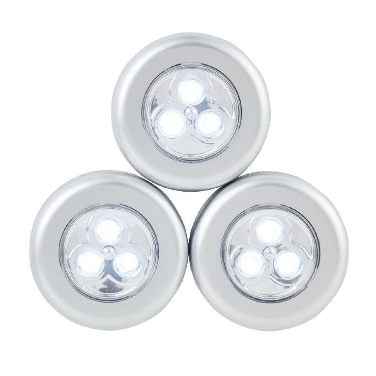Lunalite Push Lights LED 3 Pack, , hi-res