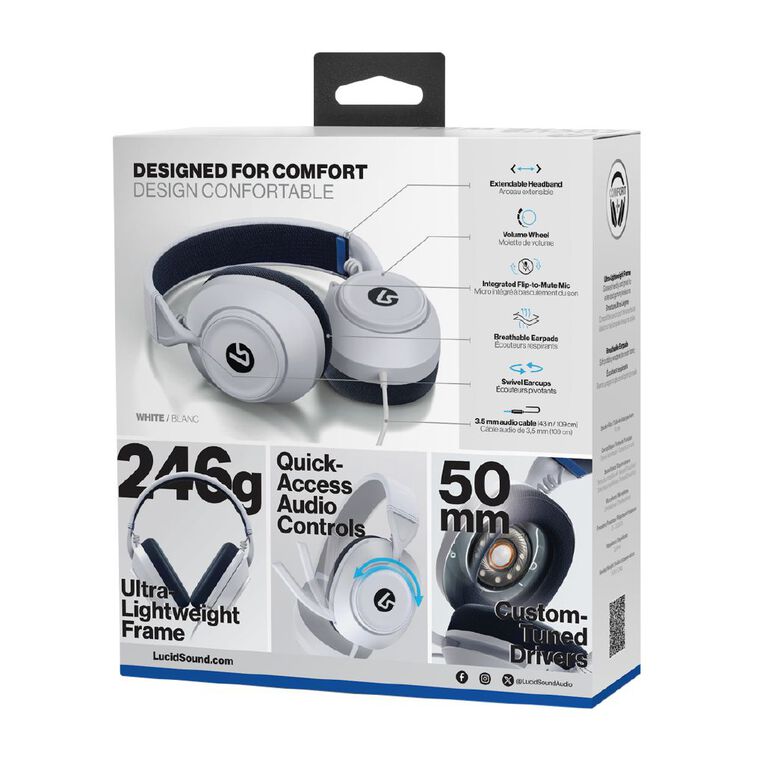 PowerA Lucid Sound Gen 2 Wired Headset PS5 White, , hi-res