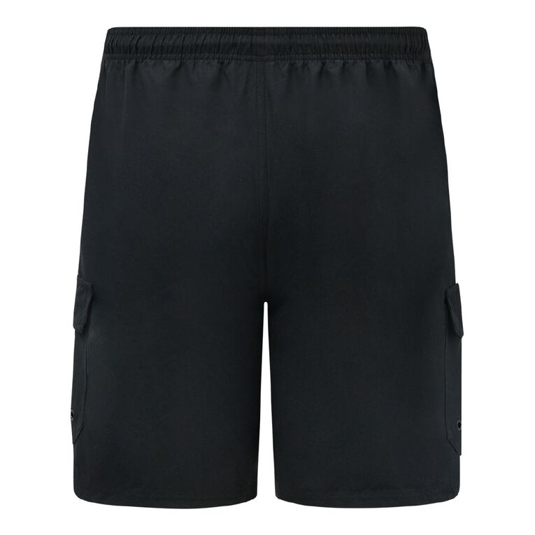 H&H Men's Cargo Boardshorts, Black, hi-res