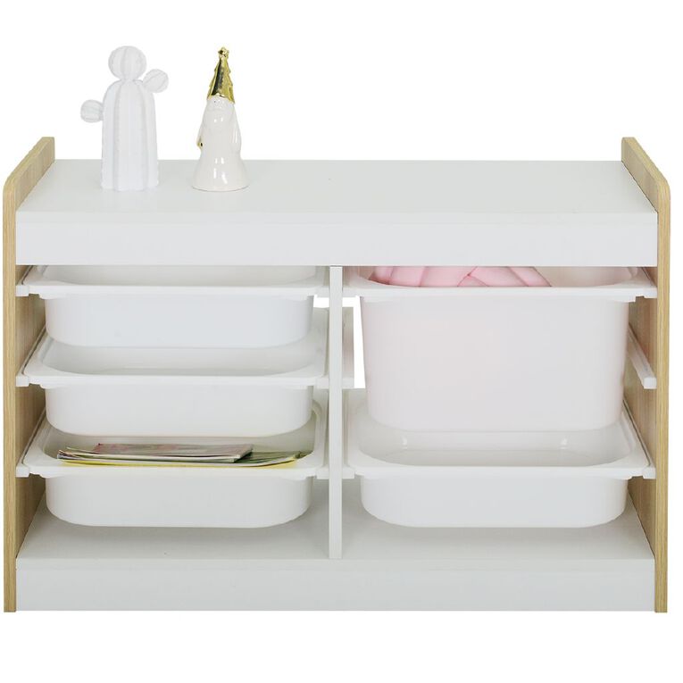 Living & Co Luca Kids' Tub Storage Unit, , hi-res