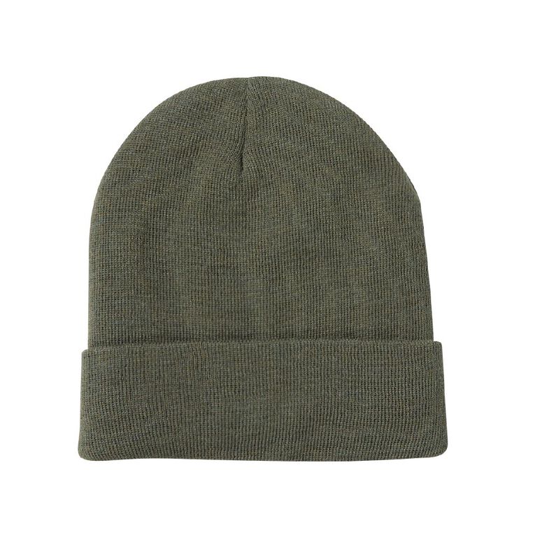 Rivet Men's Thermal Beanie, Green Dark, hi-res