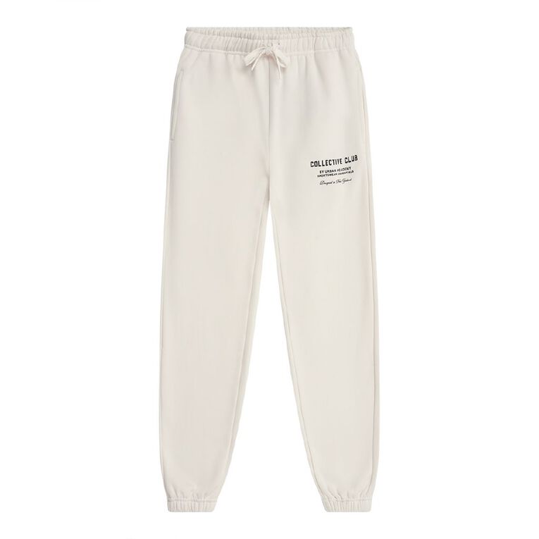 Young Original Urban Academy Heavy Weight Cuffed Trackpants, Cream, hi-res