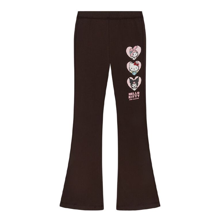 Hello Kitty Flare Leggings, Brown Dark, hi-res