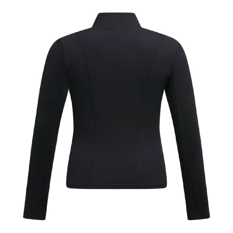 Active Intent Women's Super Soft Zip Jacket, Black, hi-res
