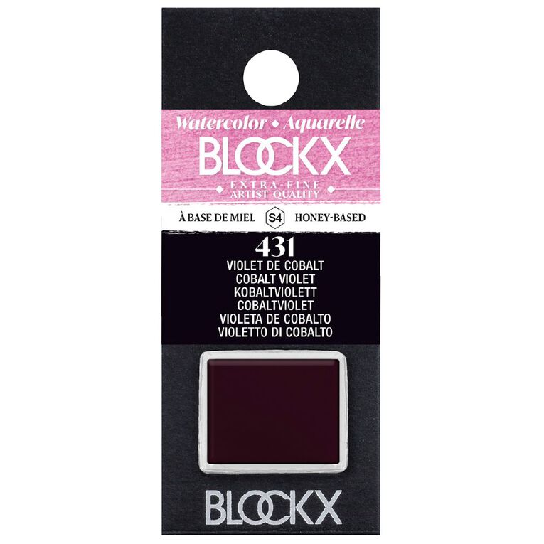 BLOCKX Watercolour Half Pan S4 431 Cobalt Violet, , hi-res