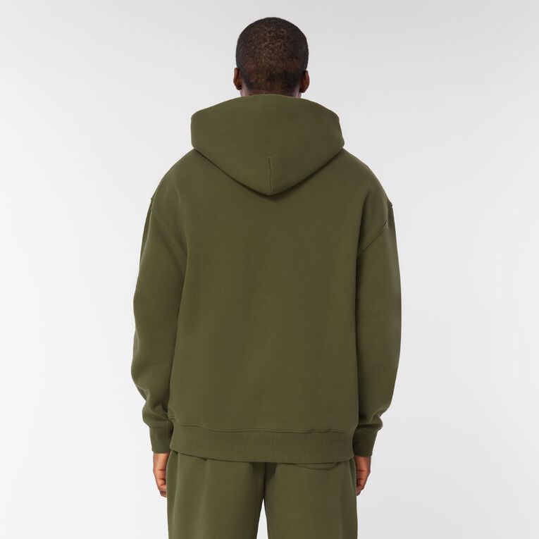 Garage Men's Heavyweight Sweat Crew Graphic, Green Dark, hi-res