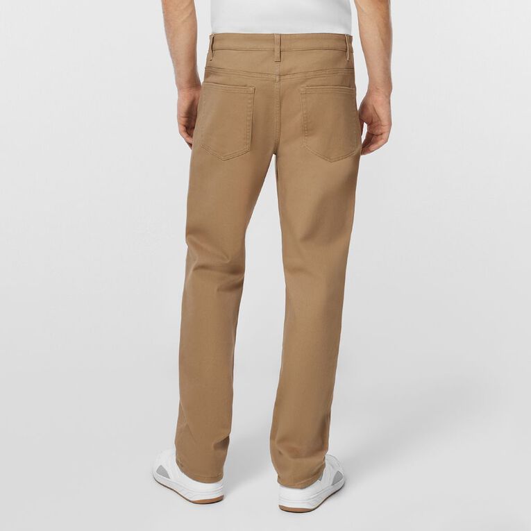 H&H Men's Straight Leg Jeans, Brown Mid, hi-res