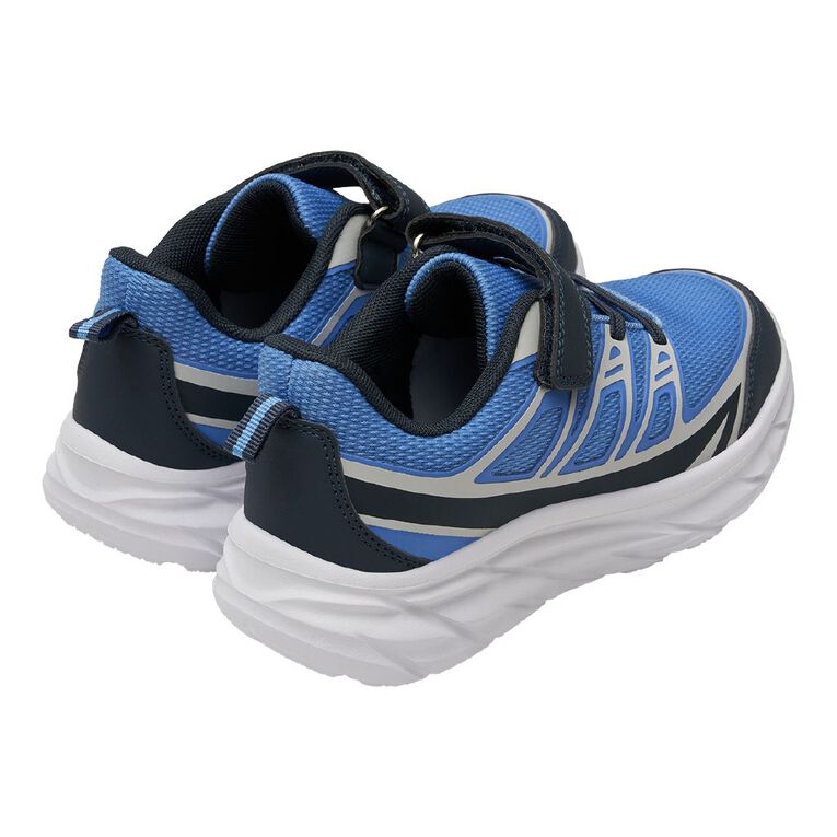 Active Intent Senior Kids' Niko Trainers, Blue Mid, hi-res