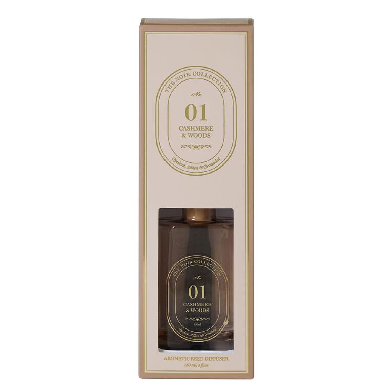 Living & Co Noir Reed Diffuser 01 Cashmere & Woods 150ml, , hi-res