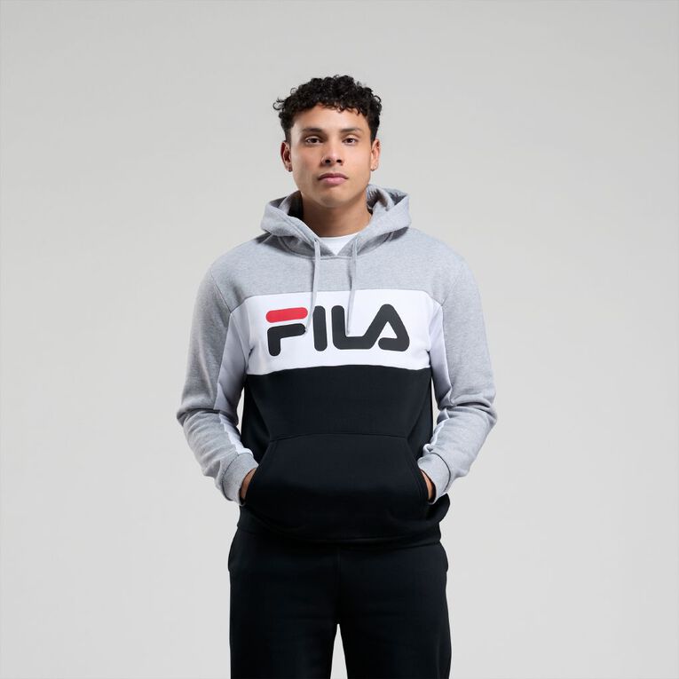 Fila Men's Nolita Hood Sweat, Grey Marle, hi-res