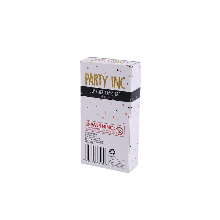 Party Inc Cupcake Cases Red, , hi-res