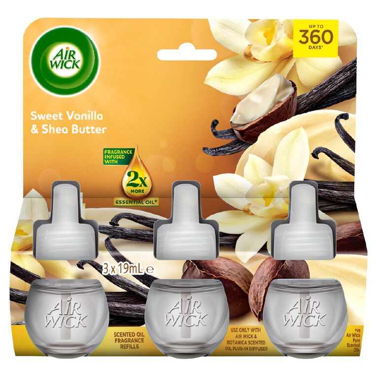 Air Wick Sweet Vanilla & Shea Butter Plug-in Refills 3 Pack, , hi-res