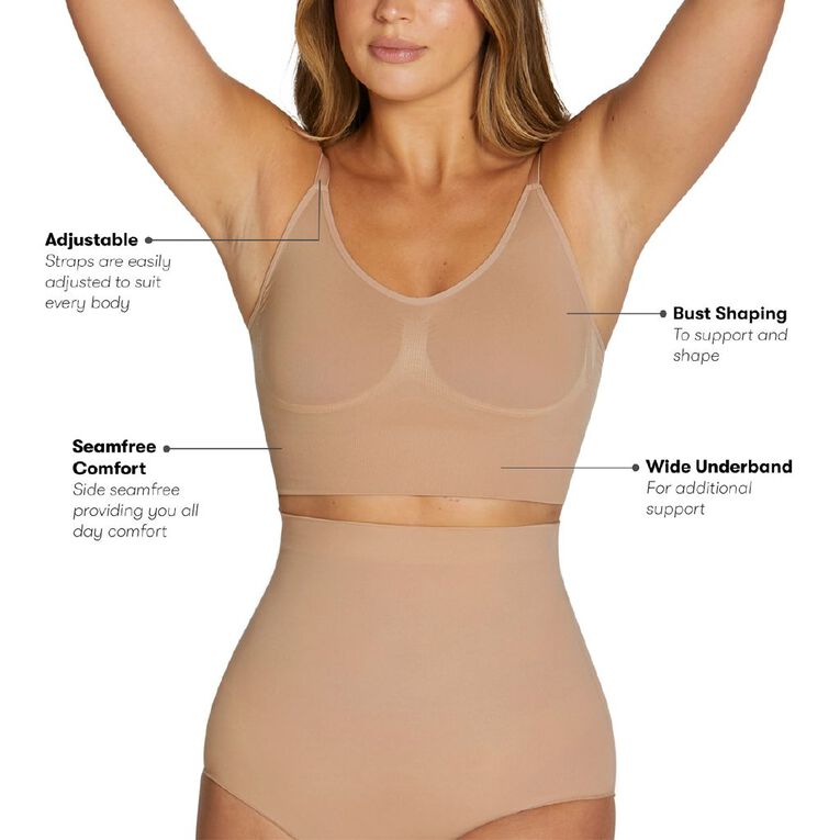 Clio Women's Firm Support Shaping Bralette, Natural, hi-res