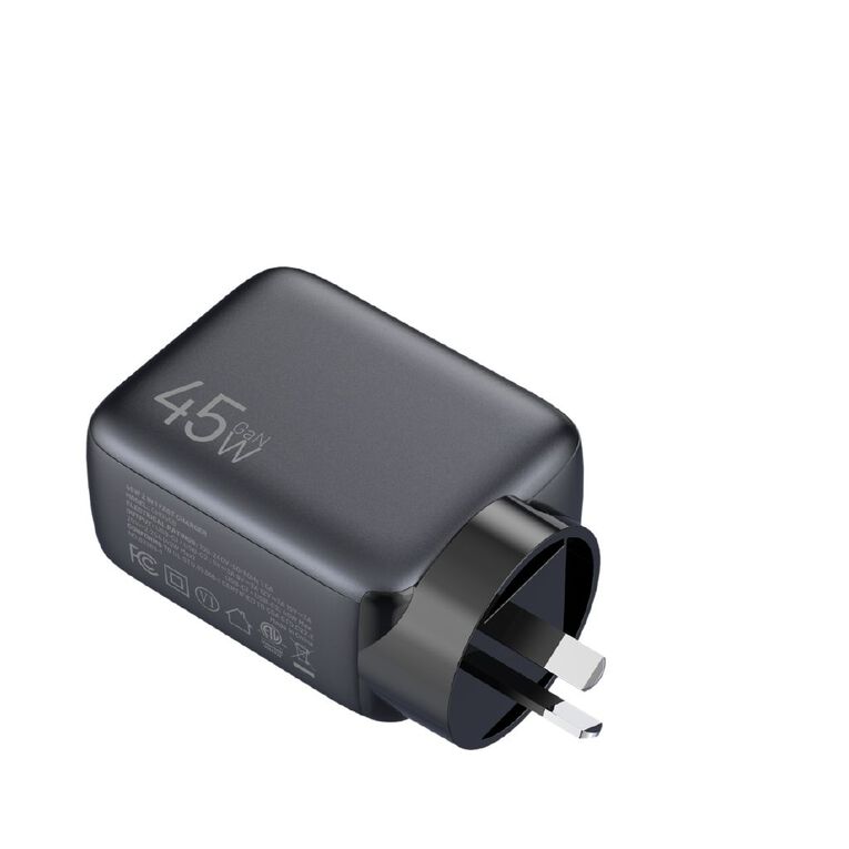 Tech.Inc 45W Wall Charger With Retractable Cable TIWAC45W, , hi-res