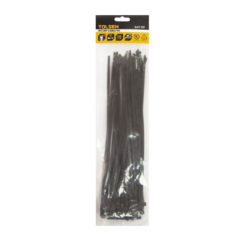 Tolsen Cable Tie 300mm x 4.8mm, , hi-res
