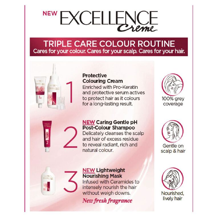 L'Oreal Paris Excellence Creme Hair Colour Ash Blonde 8.1, , hi-res