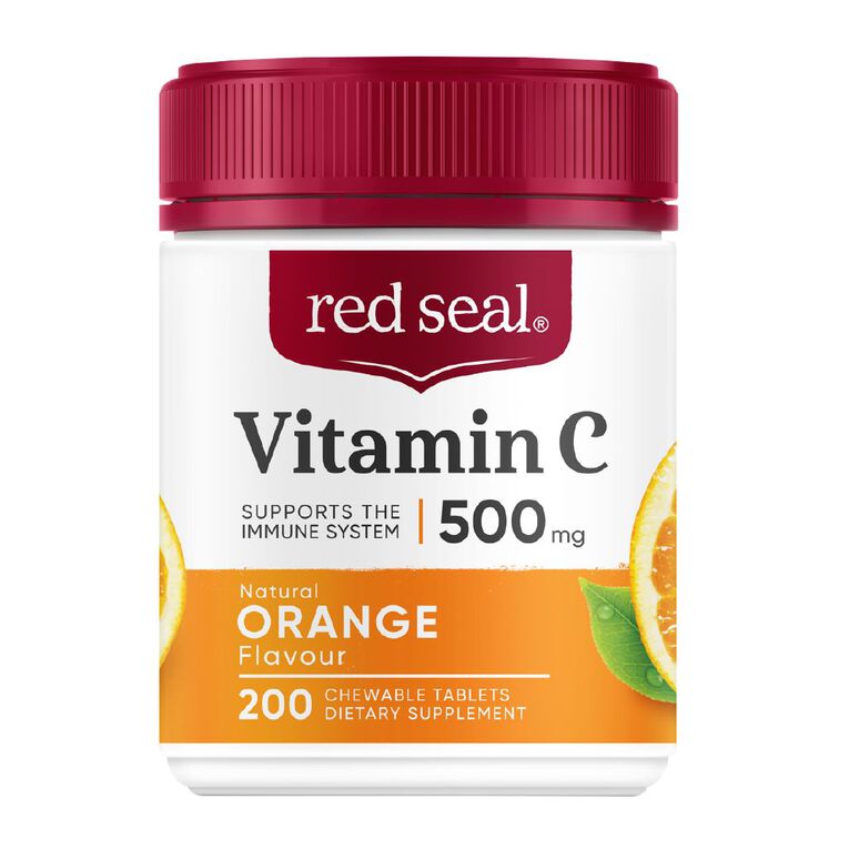 Red Seal Vitamin C Orange 500mg 200s, , hi-res