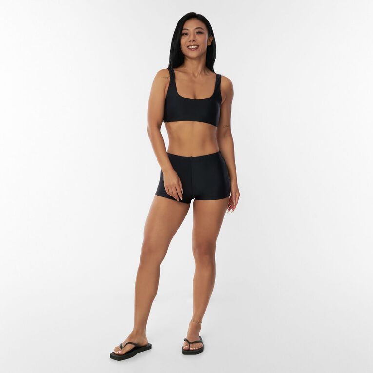 H&H Women's Scoop Top, Black, hi-res
