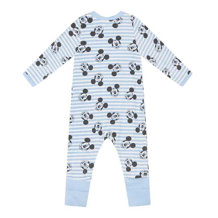 Mickey Mouse Babies' 2 Way Zip All-in-One, Blue Light, hi-res