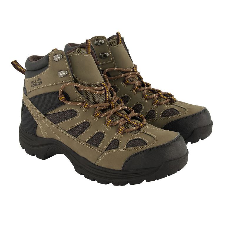 Back Country Men's Adventure Hiking Boots, Khaki, hi-res