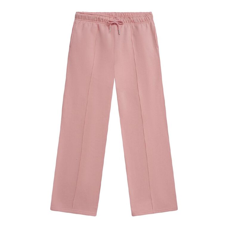 Young Original Pintuck Wide Leg Trackpants, Pink Light, hi-res